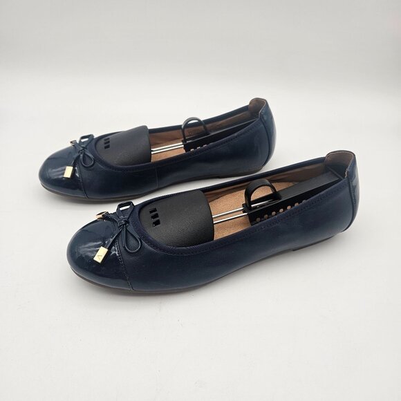 Vionic Minna Navy Blue Bow Ballet Flat Womens Sz 9 NEW - Picture 2 of 7